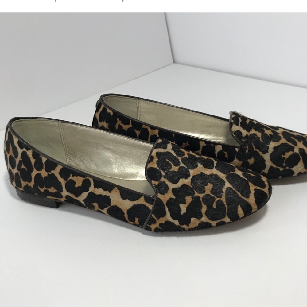 Coach Brown and Black Leopard Print Loafers - Picture 6 of 6